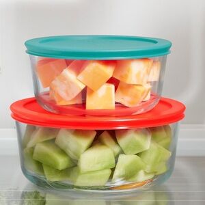 Replacement Lids for Pyrex 1-Cup Glass Food Storage Container Bowls, 4-Inch Lids